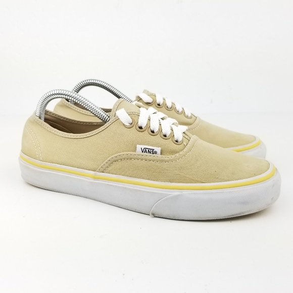 Vans Shoes - Vans Tan Canvas Low Top Casual Sneaker Shoes